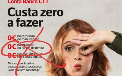 O Banco CTT já não é um banco ZERO
