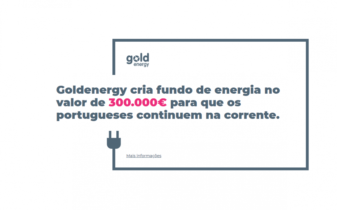 Goldenergy oferece 1 mês de eletricidade e gás grátis a quem perdeu rendimentos