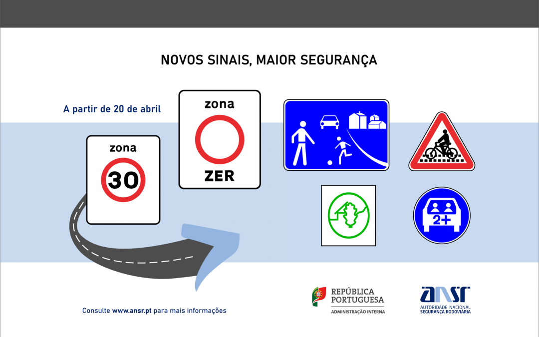Já conhece os novos sinais de trânsito a partir de 20 de Abril?
